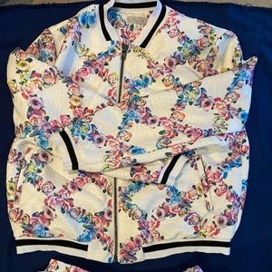 Floral Jacket and Skirt